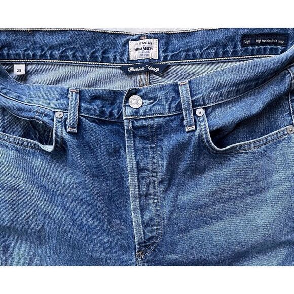 Citizens Of Humanity Blue Straight Leg Jeans - Picture 10 of 16